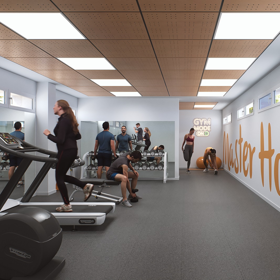 Instalaciones deportivas propias: pistas y gimnasio